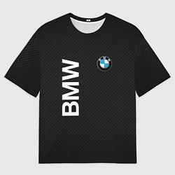 Мужская футболка оверсайз Bmw КОРБОНОВЫЕ ПОЛОСЫ