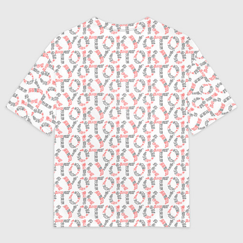 Мужская футболка оверсайз Tokyo revengers valhalla glitch паттерн / 3D-принт – фото 2