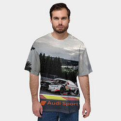 Футболка оверсайз мужская Audi Sport Racing team Ауди Спорт Гоночная команда, цвет: 3D-принт — фото 2