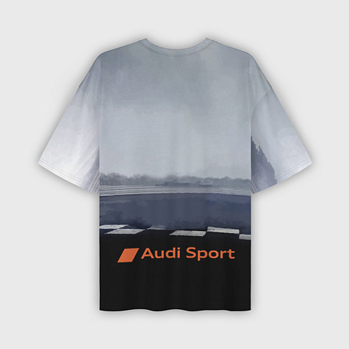 Мужская футболка оверсайз Ауди Спорт Гоночная команда Audi sport Racing team / 3D-принт – фото 2