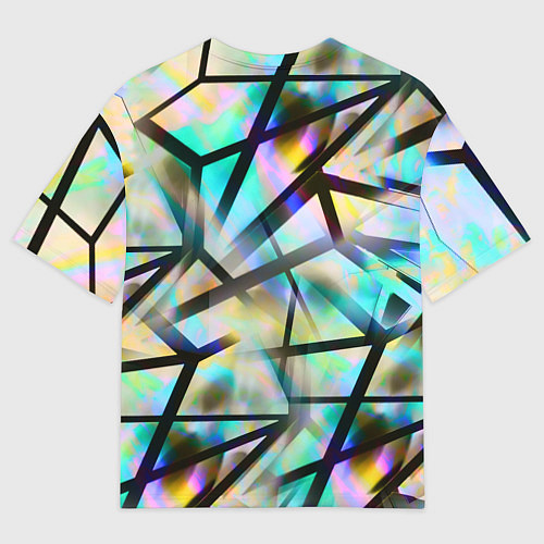 Мужская футболка оверсайз New Abstraction / 3D-принт – фото 2