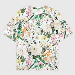 Мужская футболка оверсайз Цветы Для Невесты