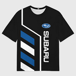 Футболка оверсайз мужская Subaru Auto, цвет: 3D-принт