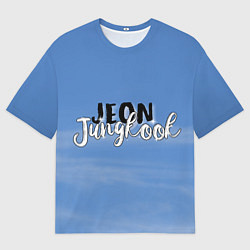 Футболка оверсайз мужская JEON JUNGKOOK BTS, цвет: 3D-принт