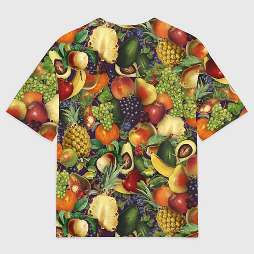 Мужская футболка оверсайз Вкусные Летние Фрукты / 3D-принт – фото 2