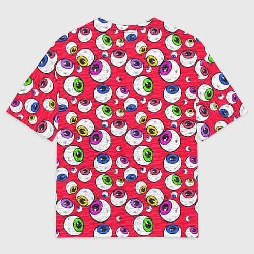 Мужская футболка оверсайз Psy eyes / 3D-принт – фото 2