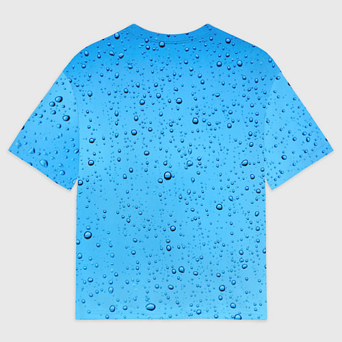 Мужская футболка оверсайз Конденсат Капли / 3D-принт – фото 2