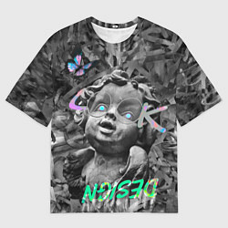 Футболка оверсайз мужская Angel and butterfly, цвет: 3D-принт