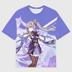 Футболка оверсайз мужская Keqing Genshin Impact, цвет: 3D-принт