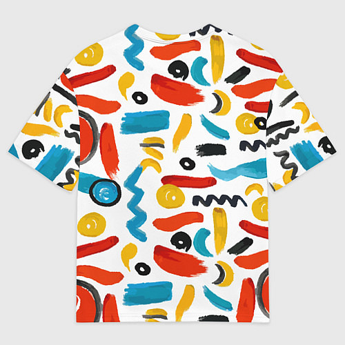 Мужская футболка оверсайз Радужный момент / 3D-принт – фото 2