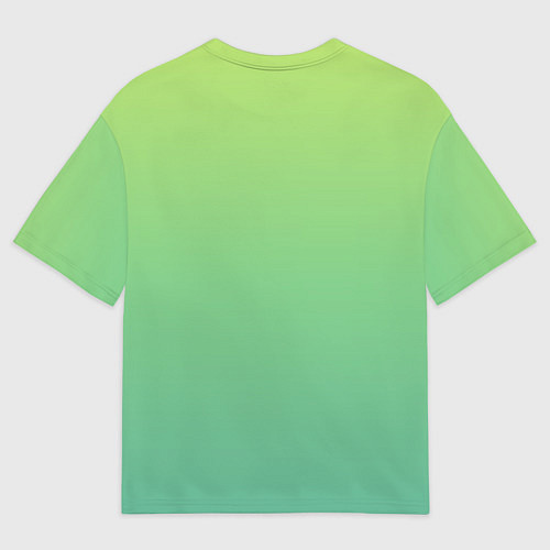 Мужская футболка оверсайз Shades of Green GRADIENT / 3D-принт – фото 2