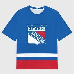 Футболка оверсайз мужская New York Rangers Панарин, цвет: 3D-принт