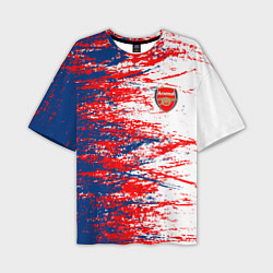 Футболка оверсайз мужская Arsenal fc арсенал фк texture, цвет: 3D-принт