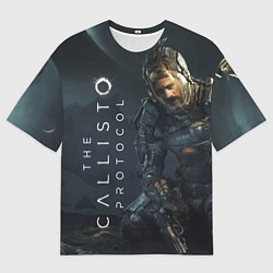 Футболка оверсайз мужская Джейкоб на коленях Callisto Protocol, цвет: 3D-принт