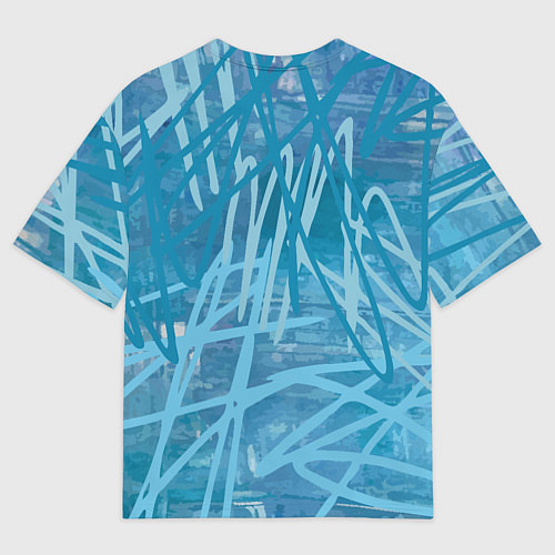 Мужская футболка оверсайз Небесный силуэт / 3D-принт – фото 2