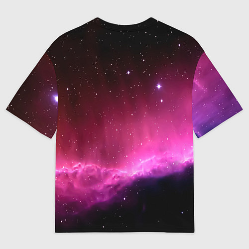 Мужская футболка оверсайз Night Nebula / 3D-принт – фото 2
