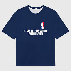 Футболка оверсайз мужская League of Professional Photographers 35mm, цвет: 3D-принт