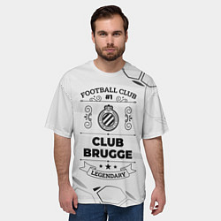 Футболка оверсайз мужская Club Brugge Football Club Number 1 Legendary, цвет: 3D-принт — фото 2