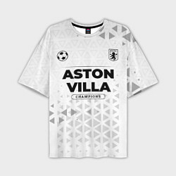 Мужская футболка оверсайз Aston Villa Champions Униформа