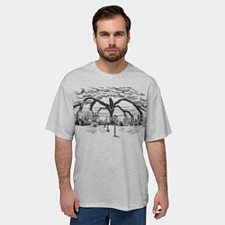 Футболка оверсайз мужская Очень странные дела Истязатель разума, цвет: 3D-принт — фото 2