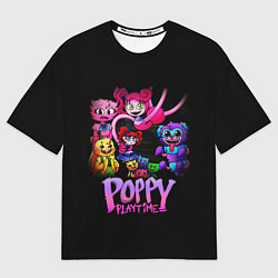 Футболка оверсайз мужская POPPY PLAYTIME chapter 2 персонажи игры, цвет: 3D-принт