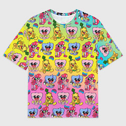 Футболка оверсайз мужская POPPY PLAYTIME МИЛЫЕ ПЕРСОНАЖИ, цвет: 3D-принт