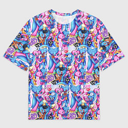 Футболка оверсайз мужская POPPY PLAYTIME HAGGY WAGGY AND KISSY MISSY LOVE, цвет: 3D-принт