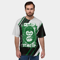 Футболка оверсайз мужская Голова злой гориллы, цвет: 3D-принт — фото 2