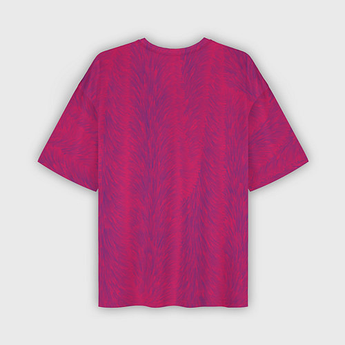 Мужская футболка оверсайз Розовая мишура / 3D-принт – фото 2