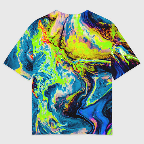 Мужская футболка оверсайз The Poisonous Palette / 3D-принт – фото 2