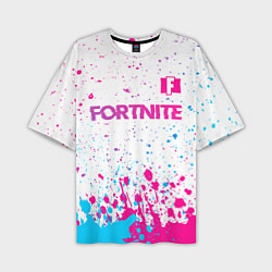 Мужская футболка оверсайз Fortnite Neon Gradient