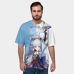 Футболка оверсайз мужская KAMISATO AYAKA КАМИСАТО АЯКА, цвет: 3D-принт — фото 2