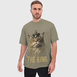 Футболка оверсайз мужская Король котов Мейн-кун, цвет: 3D-принт — фото 2