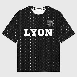 Мужская футболка оверсайз Lyon Sport на темном фоне