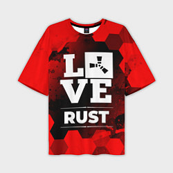 Мужская футболка оверсайз Rust Love Классика
