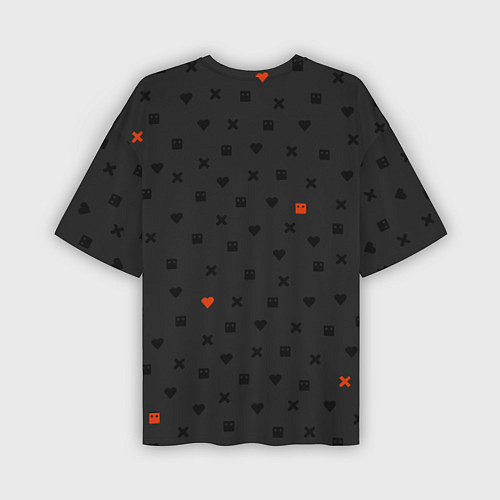 Мужская футболка оверсайз Love Death and Robots black pattern / 3D-принт – фото 2