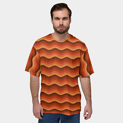 Футболка оверсайз мужская Ретро Волна, цвет: 3D-принт — фото 2