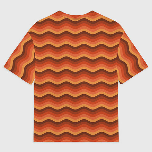 Мужская футболка оверсайз Ретро Волна / 3D-принт – фото 2