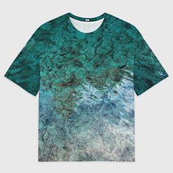 Мужская футболка оверсайз Морской берег