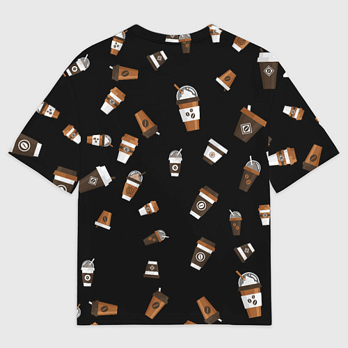 Мужская футболка оверсайз Кофе как самая лучшая идея / 3D-принт – фото 2