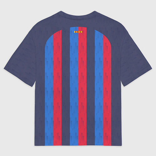 Мужская футболка оверсайз Барселона 22-23 / 3D-принт – фото 2