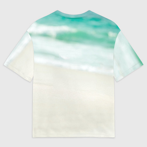 Мужская футболка оверсайз Свинка на отдыхе / 3D-принт – фото 2