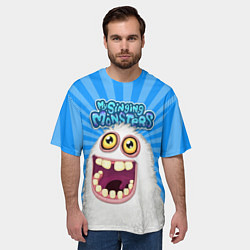 Футболка оверсайз мужская My singing monsters Мамунт, цвет: 3D-принт — фото 2