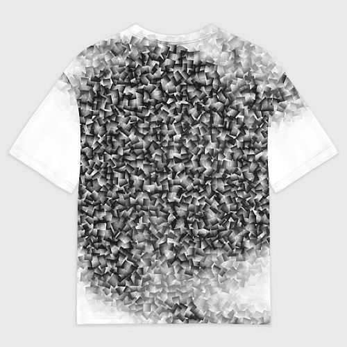 Мужская футболка оверсайз Квадратных хаос / 3D-принт – фото 2