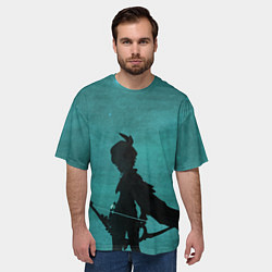 Футболка оверсайз мужская Венти Genshin Impact, цвет: 3D-принт — фото 2