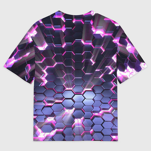Мужская футболка оверсайз Сквозь плиты / 3D-принт – фото 2