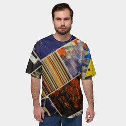 Футболка оверсайз мужская Нарезка Из Постеров, цвет: 3D-принт — фото 2