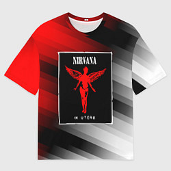 Футболка оверсайз мужская NIRVANA in utero - НИРВАНА, цвет: 3D-принт
