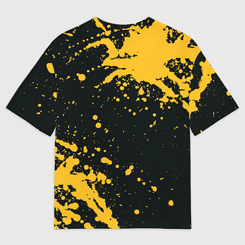 Мужская футболка оверсайз NIRVANA логотип и краска / 3D-принт – фото 2