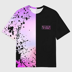 Мужская футболка оверсайз BLACKPINK HALF COLORS